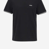 T-SHIRT IN COTONE STRETCH CON LOGO 50521245 001 HUGO BOSS 