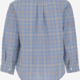 CAMICIA IN COTONE CON MOTIVO A QUADRI MBML 52 NICOLETTA FANNA KIDS 