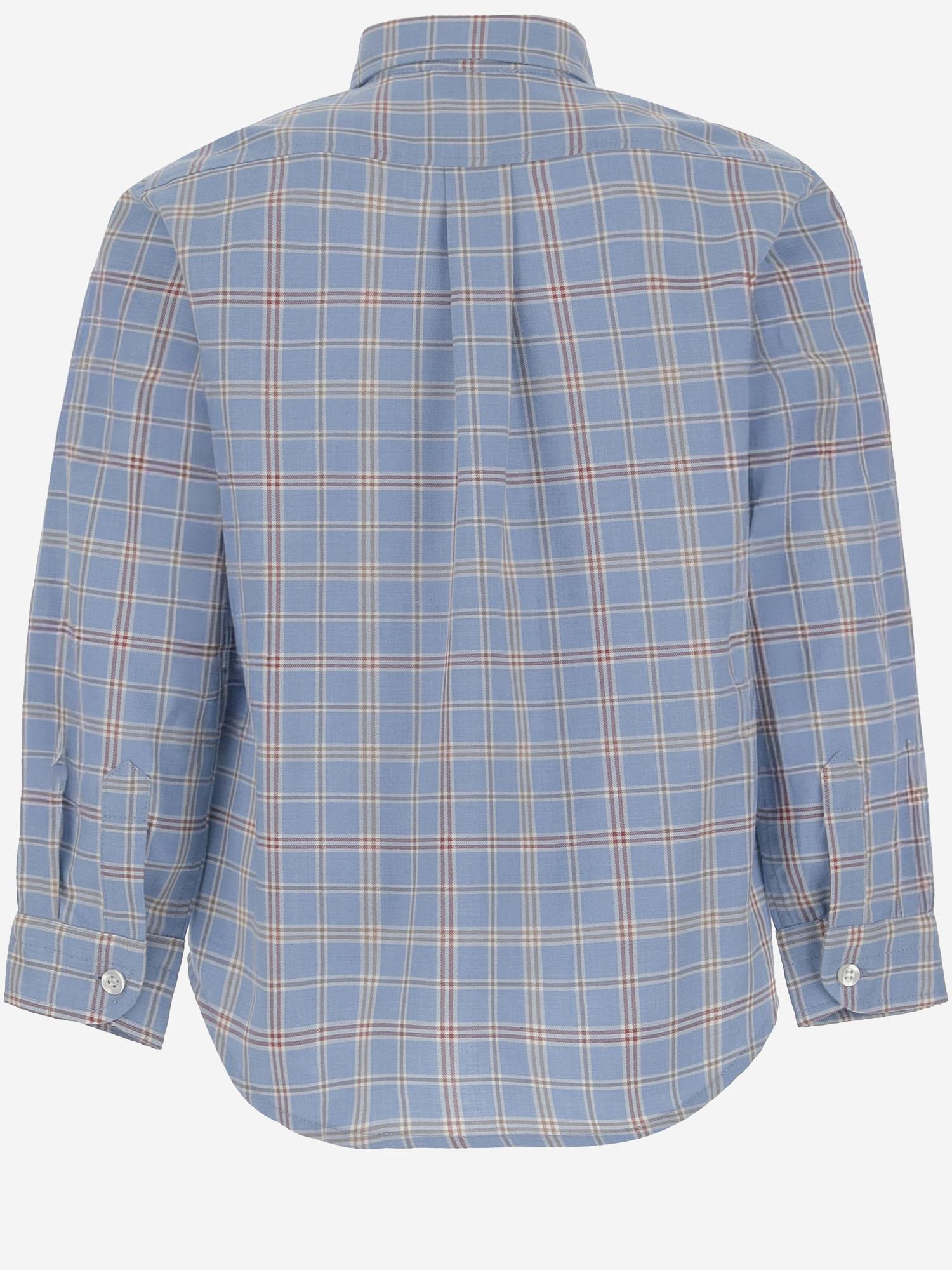 CAMICIA IN COTONE CON MOTIVO A QUADRI MBML 52 NICOLETTA FANNA KIDS 