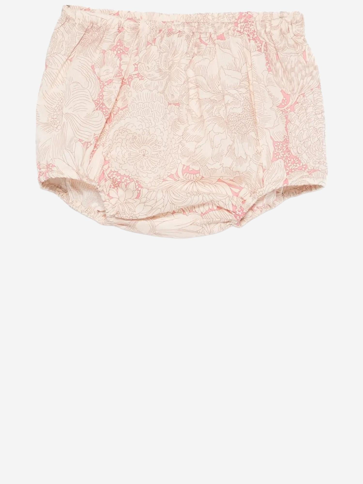 SET DA DUE PEZZI LUCIE IN COTONE CON MOTIVO FLOREALE S06XDRW00020 522 BONPOINT KIDS 