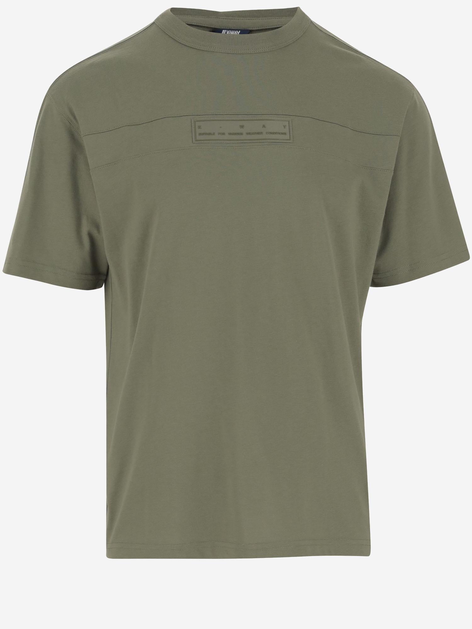 T-SHIRT IN COTONE CON LOGO K2135LW V15 K-WAY 