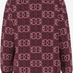 MAGLIA LOVE BIRDS IN MISTO VISCOSA 106042 A2YDRW2 PINKO 