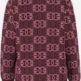 MAGLIA LOVE BIRDS IN MISTO VISCOSA 106042 A2YDRW2 PINKO 