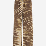 PANTALONI IN VISCOSA CON STAMPA A PENNELLATE 80PAA126 NS819751 JUST CAVALLI 