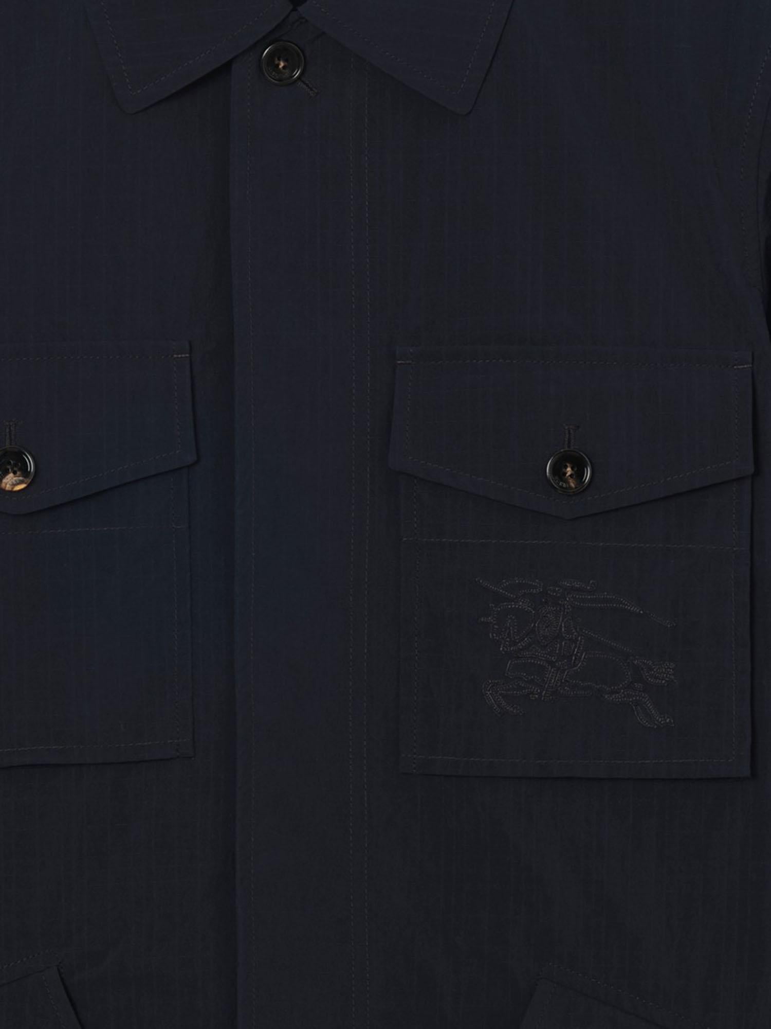 GIACCA IN NYLON CON LOGO 8123123 NAVY BURBERRY 