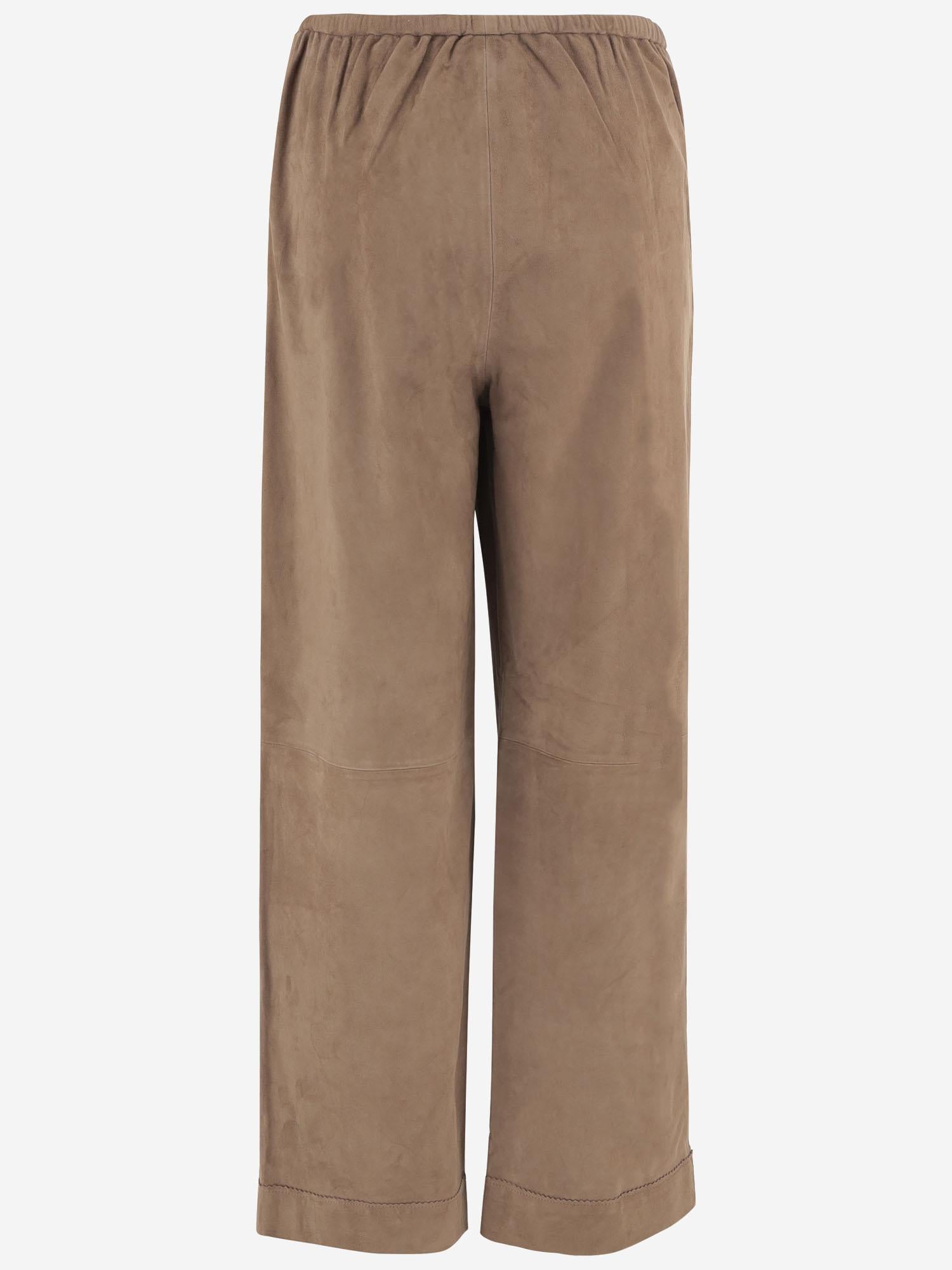 PANTALONI JOANNI IN PELLE SCAMOSCIATA 103678 11A BY MALENE BIRGER 