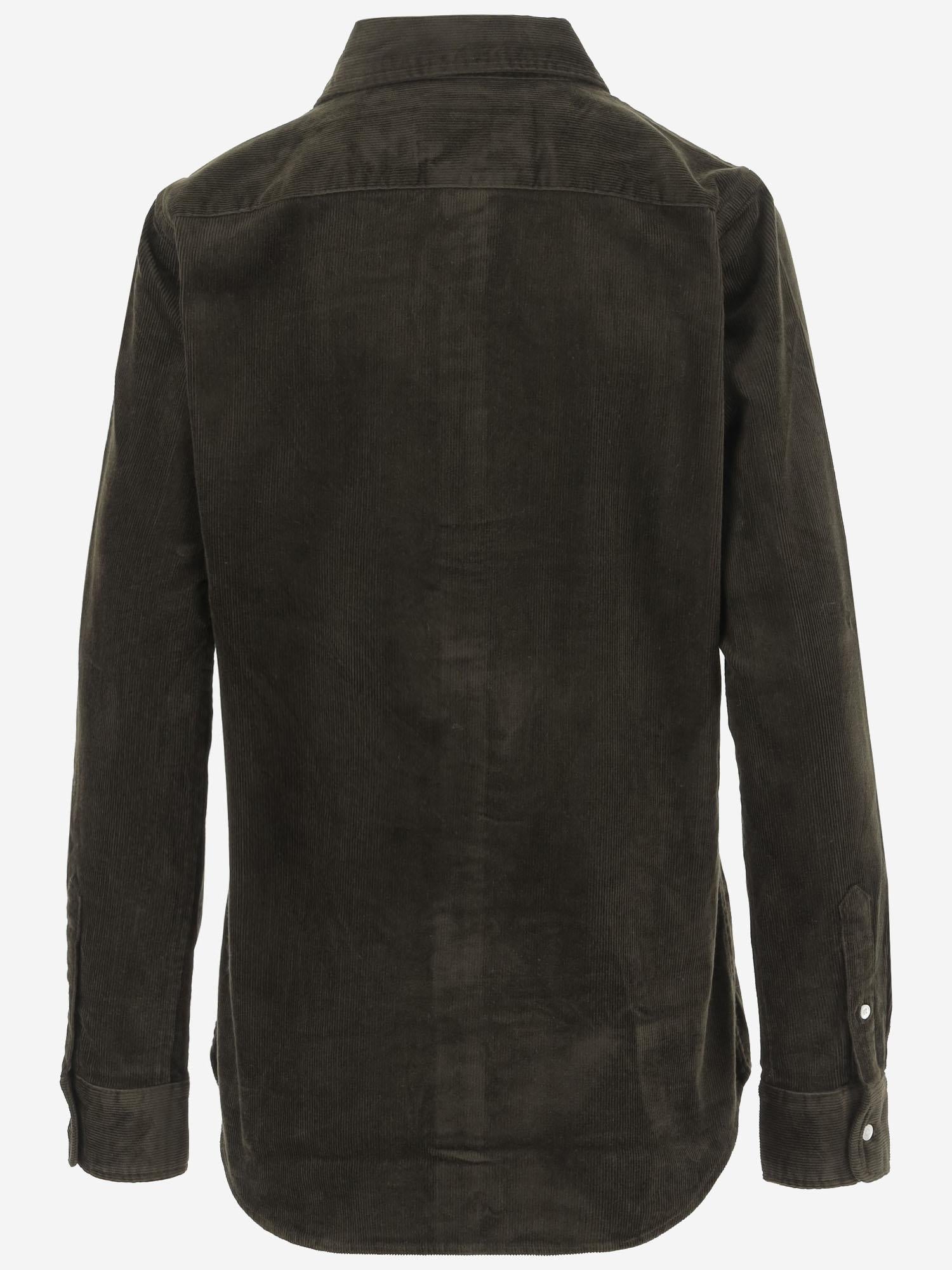 CAMICIA IN VELLUTO DI COTONE STRETCH 211971526 001 POLO RALPH LAUREN 
