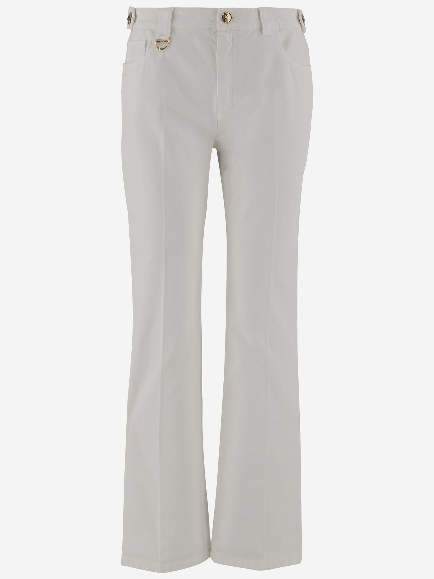 PANTALONI IN TELA DI COTONE CH25SPA12365 107 CHLOE 
