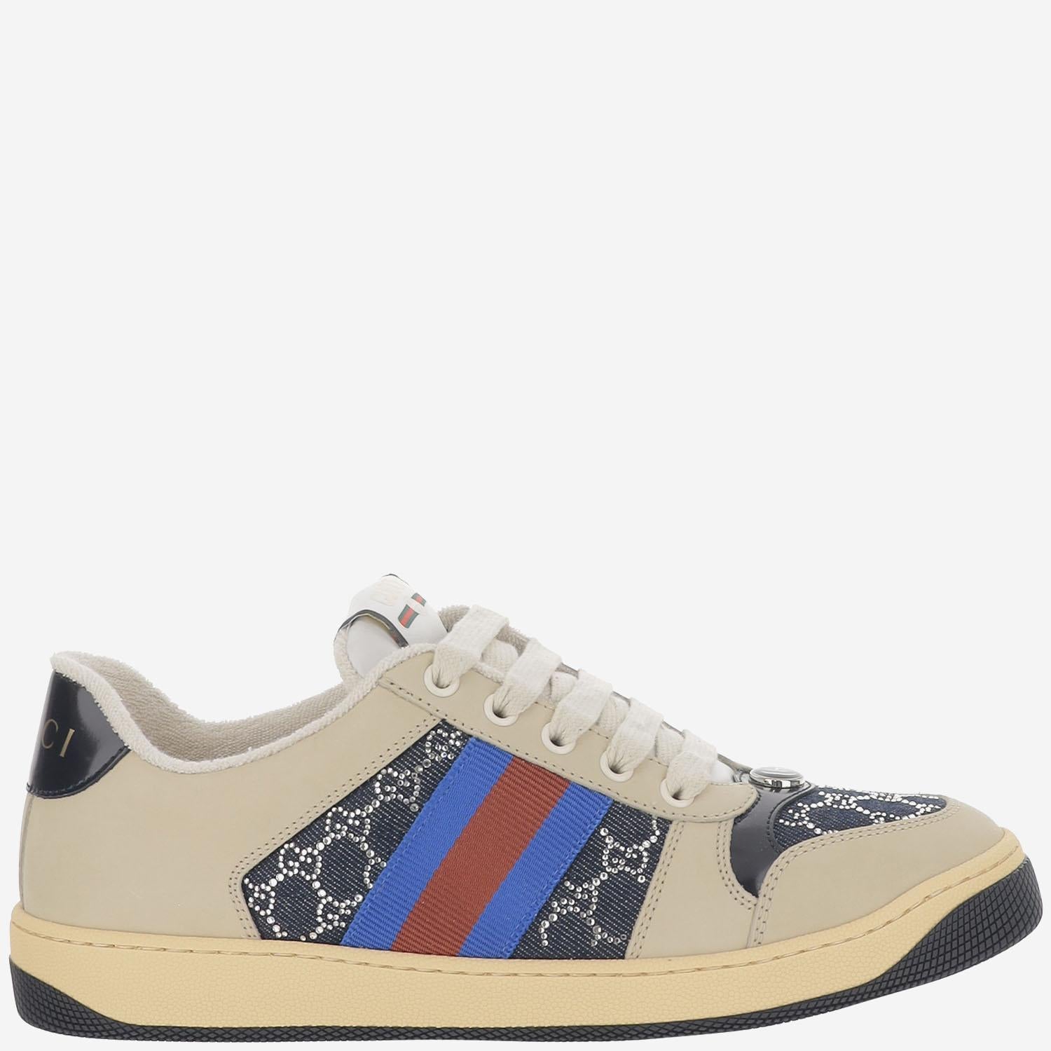 SNEAKERS SCREENER CON CRISTALLI GG 836568 FAES34050 GUCCI 