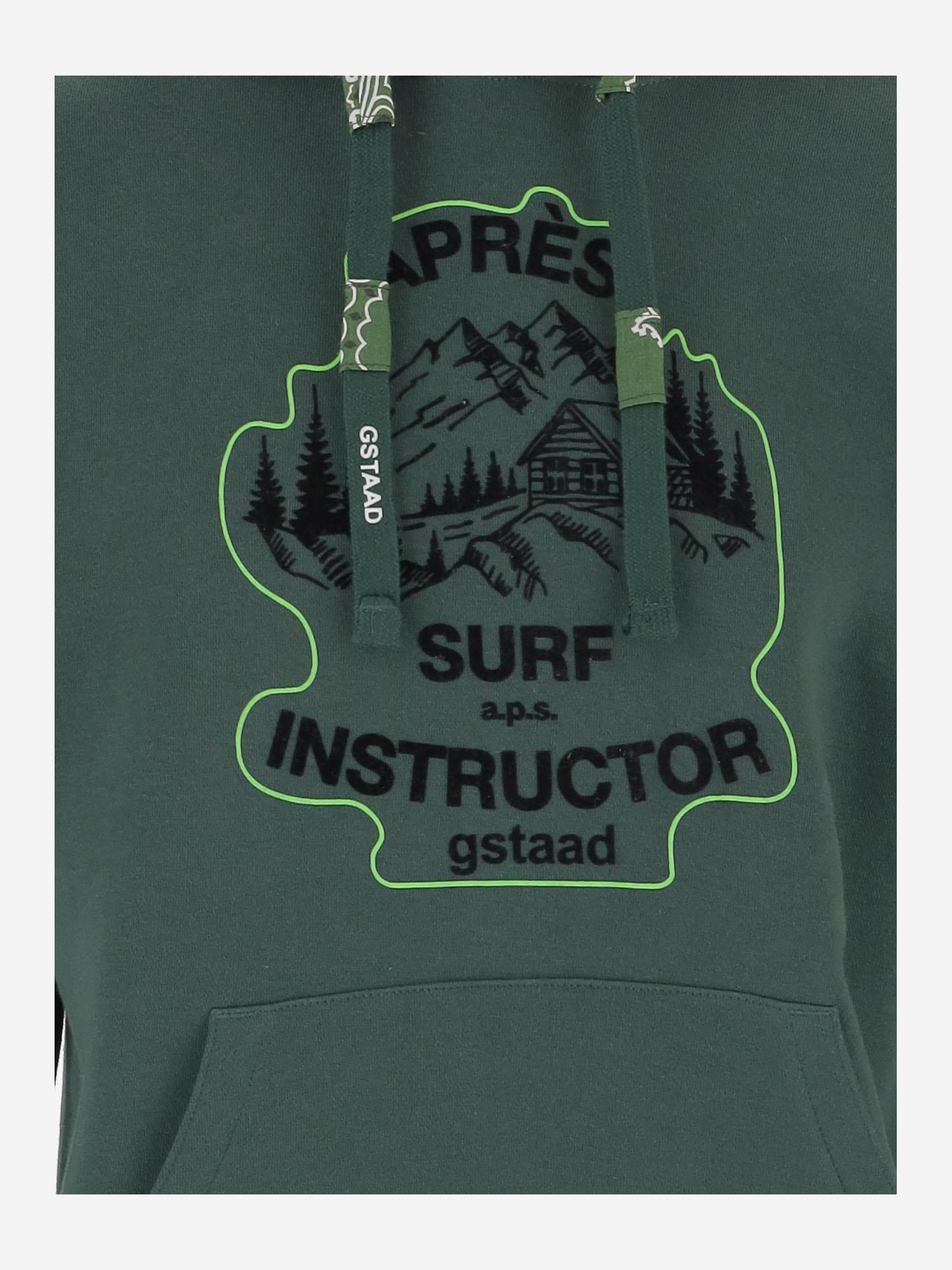 FELPA IN COTONE CON LOGO 37ADELAIDEHOODIE FOREST APRES SURF 