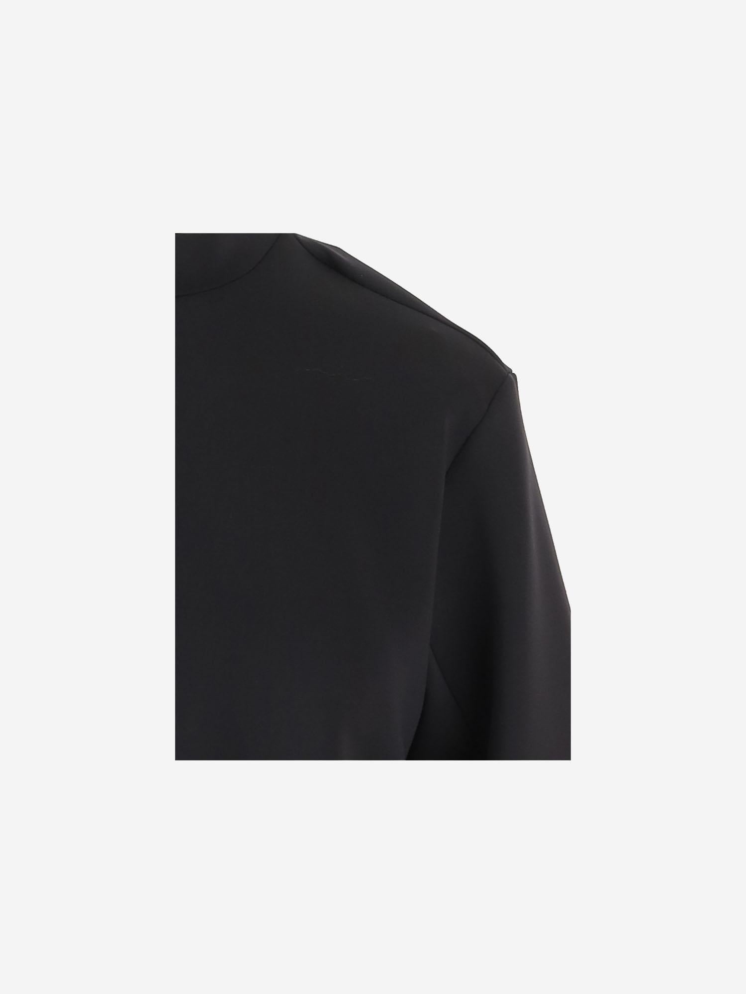 T-SHIRT IN NYLON STRETCH CON LOGO 8C0000289A8K 999 MONCLER 