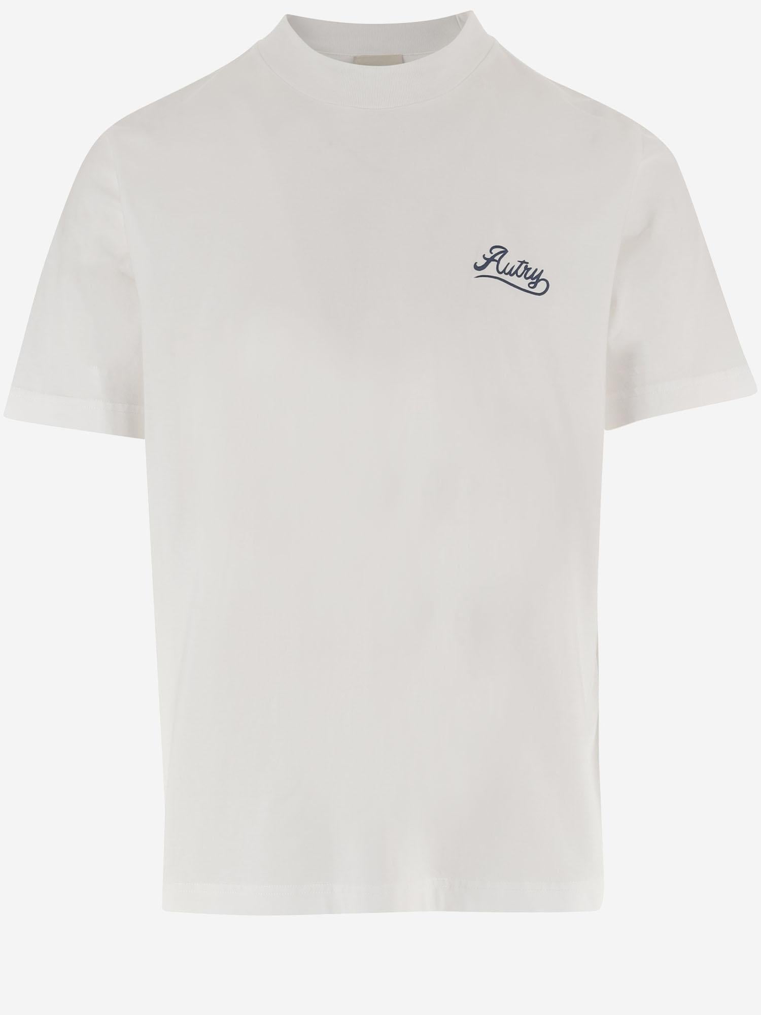 T-shirt in cotone con logo TSPX047W JERSEYWHITE AUTRY 