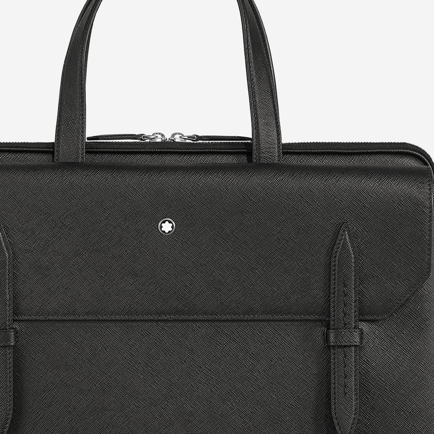BORSA SOTTILE IN PELLE CON MANICI SUPERIORI 220490  MONTBLANC 