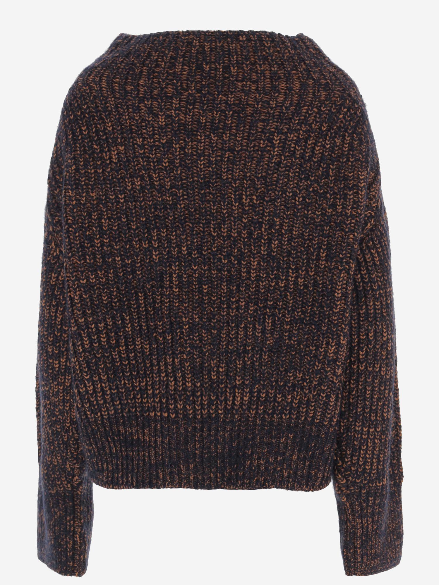Maglione in misto lana con charm 011229 2725509 DRIES VAN NOTEN 