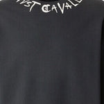 FELPA IN COTONE CON LOGO SUL COLLO 80OAIE21 CF100899 JUST CAVALLI 