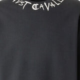 FELPA IN COTONE CON LOGO SUL COLLO 80OAIE21 CF100899 JUST CAVALLI 