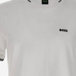 T-SHIRT IN COTONE STRETCH CON LOGO 50521245 100 HUGO BOSS 