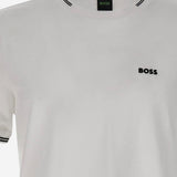 T-SHIRT IN COTONE STRETCH CON LOGO 50521245 100 HUGO BOSS 