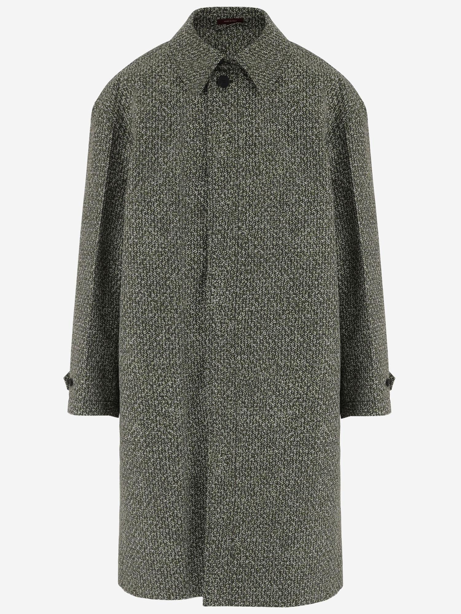 Cappotto in popeline di nylon con stampa bouclé 844211 Z7AYS3088 GUCCI 