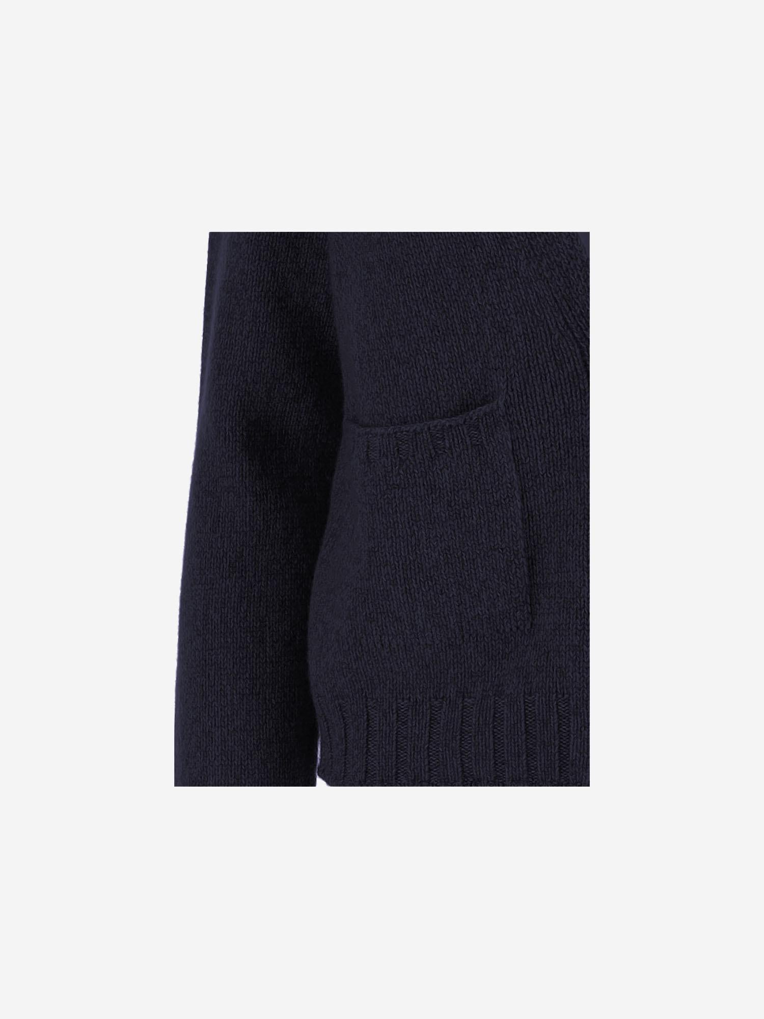 CARDIGAN IN CASHMERE D229WS NAVYNEW OLIVER LATTUGHI 