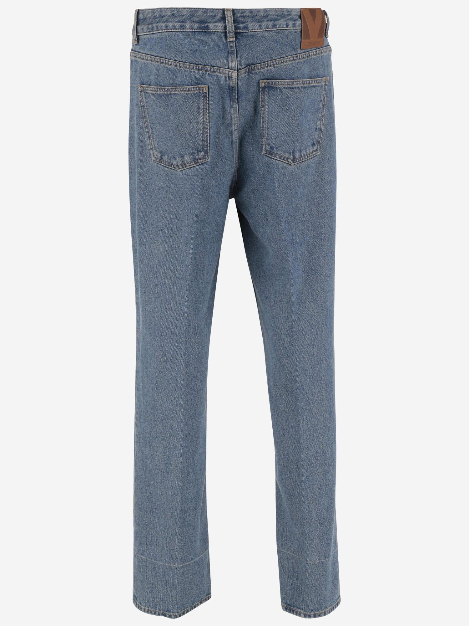 JEANS IN DENIM DI COTONE 7V3DE04Q B0W558 VALENTINO 