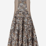 ABITO CON PATTERN FLOREALE DI PAILLETTES H103 5237M915 N 21 