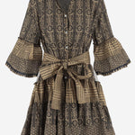 ABITO IN COTONE CON MOTIVO geometrico SPRING 04BLACKGOLD PEPS CANNES 