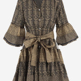 ABITO IN COTONE CON MOTIVO geometrico SPRING 04BLACKGOLD PEPS CANNES 