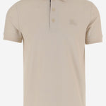 POLO IN COTONE CON LOGO 8126921 CLAM BURBERRY 