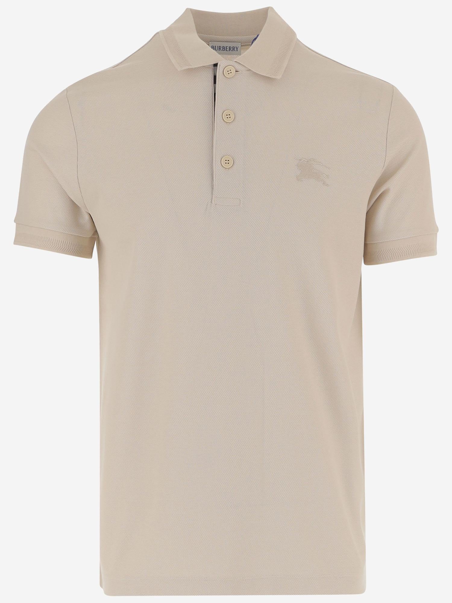 POLO IN COTONE CON LOGO 8126921 CLAM BURBERRY 