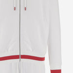 TUTA IN COTONE CON DETTAGLI A CONTRASTO UMJ002201001 BIANCO KITON 