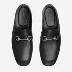 MOCASSINI IN PELLE CON MORSETTO 867507 AAGEH1000 GUCCI 