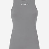 CANOTTA IN MAGLIA A COSTINE CON LOGO 100822 A2RCI42 PINKO 