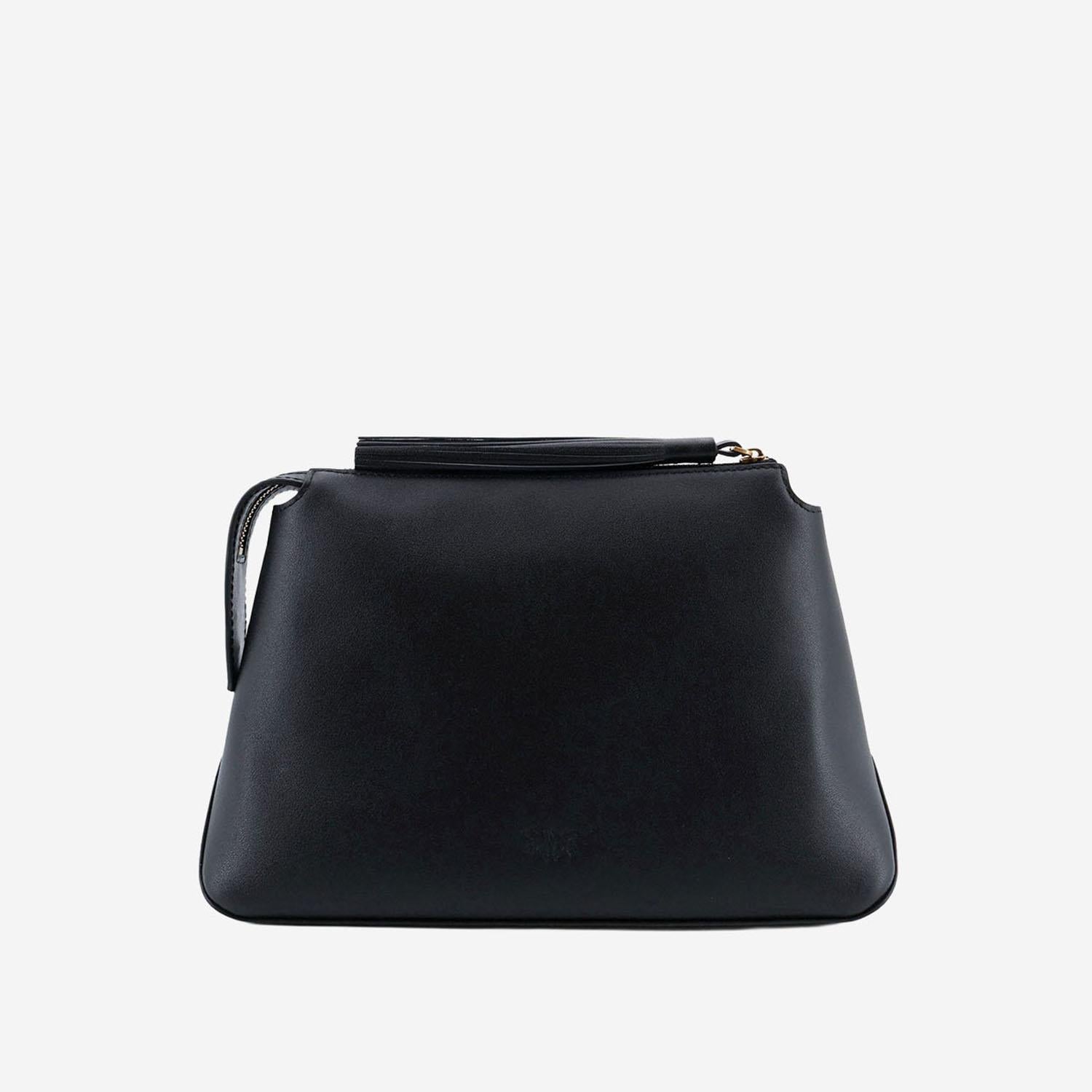 BEAUTY CASE IN PELLE CON LOGO 106376 A0QOZ99Q PINKO 