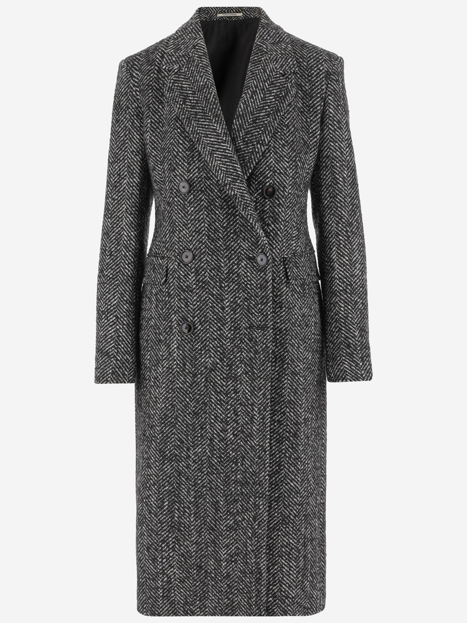 CAPPOTTO DOPPIOPETTO IN MISTO LANA CMERYL 340218N645 TAGLIATORE 