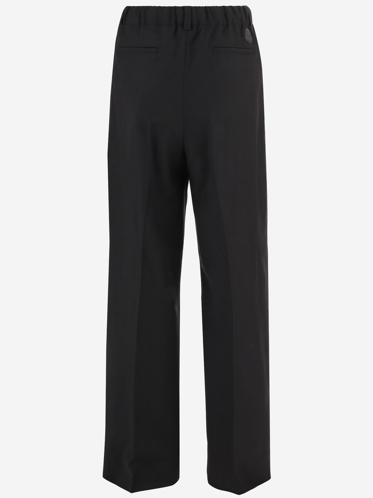 Pantaloni in gabardine di lana 2A00018598XP 999 MONCLER 