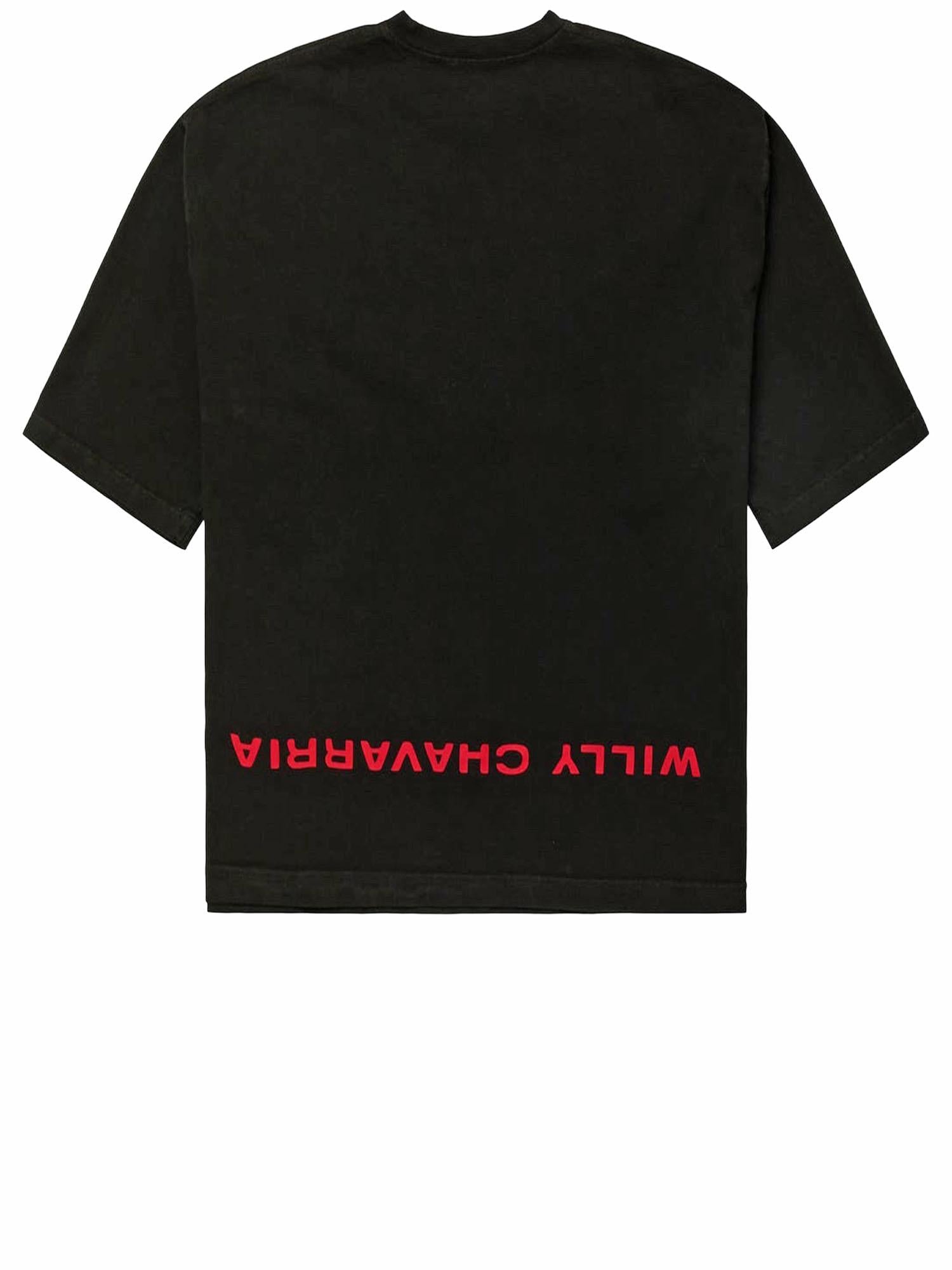 T-SHIRT IN COTONE CON RICAMO FRONTALE WCJSY0220 001 WILLY CHAVARRIA 