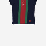 POLO IN JERSEY DI COTONE 758836 XJF4Q4681 GUCCI KIDS 