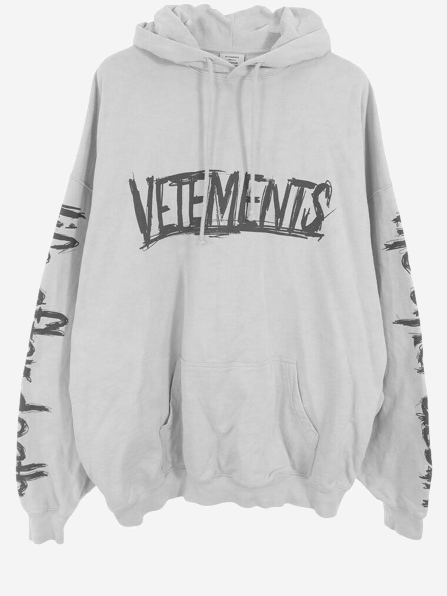 FELPA IN COTONE CON LOGO UE54HD600W MUSHROOM VETEMENTS 
