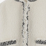 GIACCA BOUCLÉ CON PROFILI A CONTRASTO 08322 151 SACAI 