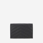 PORTAFOGLIO CASSANDRE IN PELLE 414404 BOW011000 SAINT LAURENT 