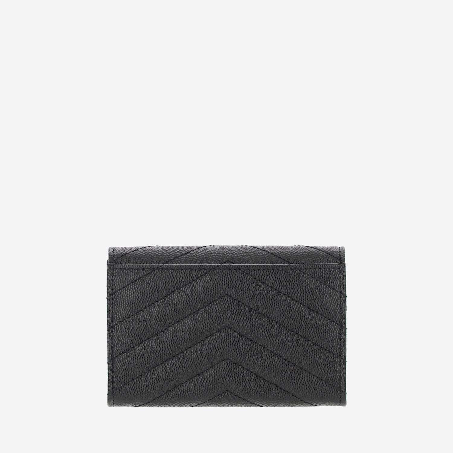 PORTAFOGLIO CASSANDRE IN PELLE 414404 BOW011000 SAINT LAURENT 