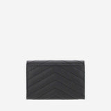 PORTAFOGLIO CASSANDRE IN PELLE 414404 BOW011000 SAINT LAURENT 