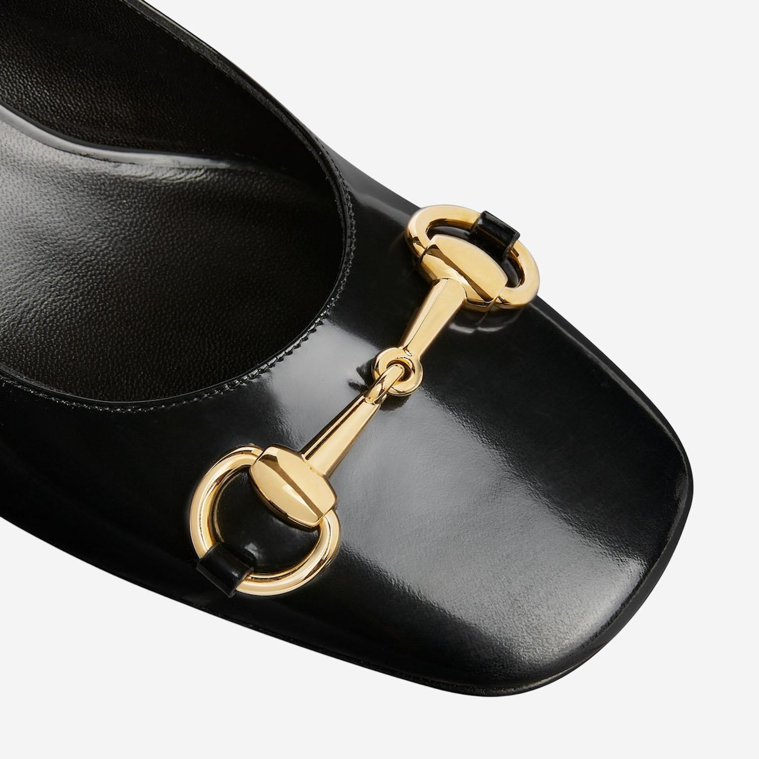 DÉCOLLETÉ SIGNORA IN PELLE LUCIDA 866881 CLG001000 GUCCI 
