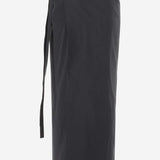 GONNA LUNGA VOICE IN MISTO COTONE 8166W3083 BLK THE ROW 