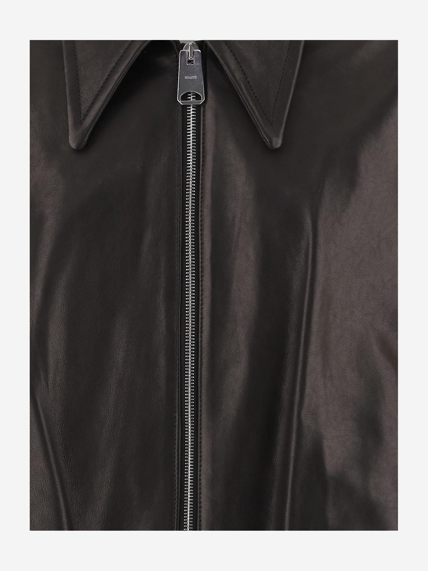 GIACCA ODINO IN PELLE 6188729 200 KHAITE 