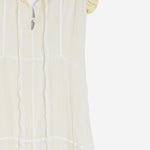 Abito con ruche in georgette di seta J03CT0460 J55081103 JIL SANDER 
