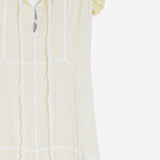 Abito con ruche in georgette di seta J03CT0460 J55081103 JIL SANDER 