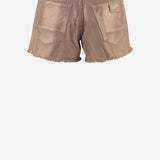 PANTALONI CORTI IN COTONE CON ORLO SFRANGIATO DAM25M04. BRONZE DONT @ ME 