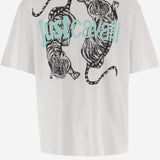 T-SHIRT IN COTONE CON STAMPA 80OAHE16 CJ110003 JUST CAVALLI 